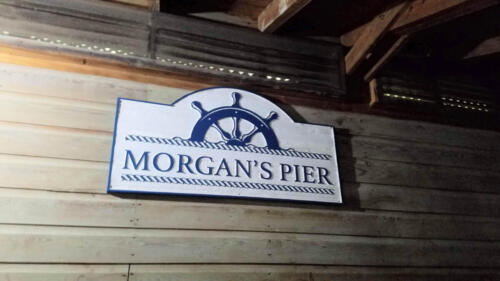 Morgan's Pier Sign