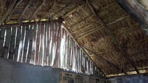 Straw and Bamboo Ceiling